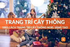 trang trí cây thông noel