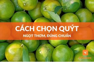 CÁCH CHỌN QUÝT NGỌT THƠM