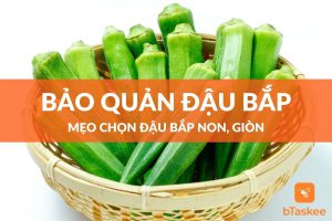 cách chọn và bảo quản đậu bắp non, tươi giòn