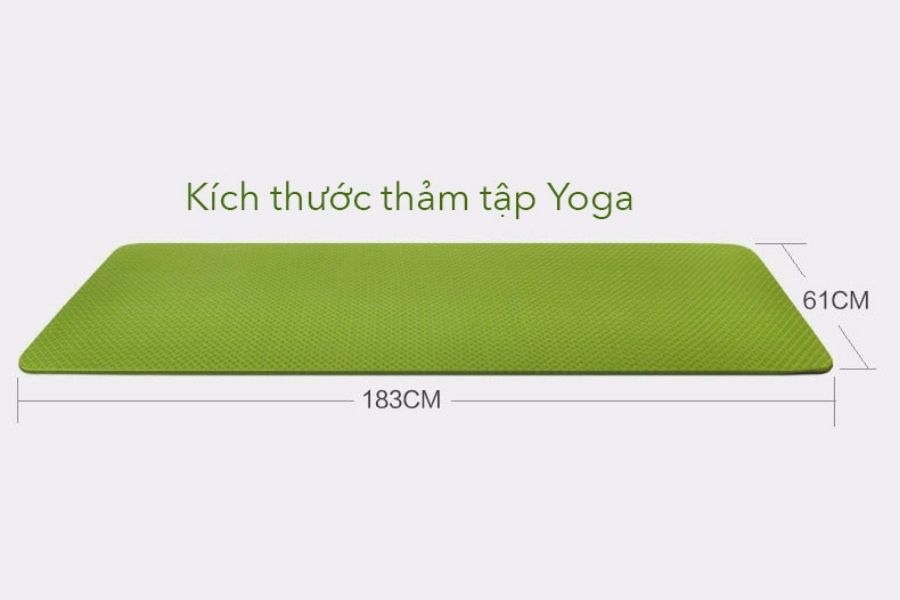 kích thước thảm tập yoga