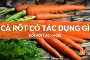 Cà rốt có tác dụng gì đối với sức khỏe?