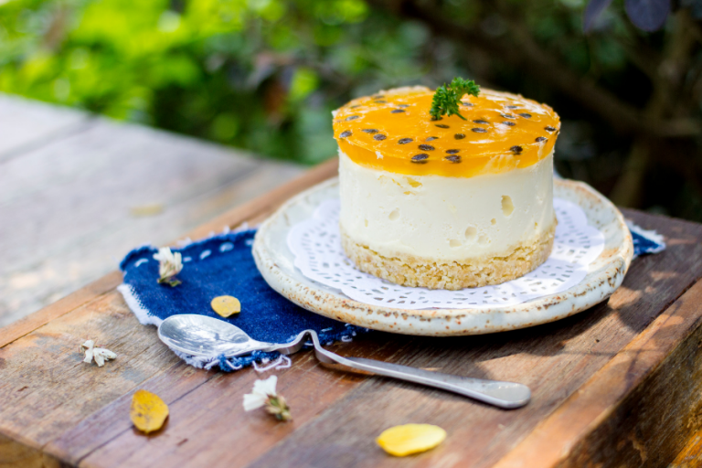 Làm Bánh Mousse Chanh Dây Chua Béo Thơm Không Cần Lò Btaskee