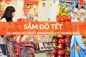 sắm đồ tết