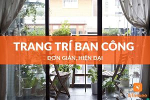 trang trí ban công