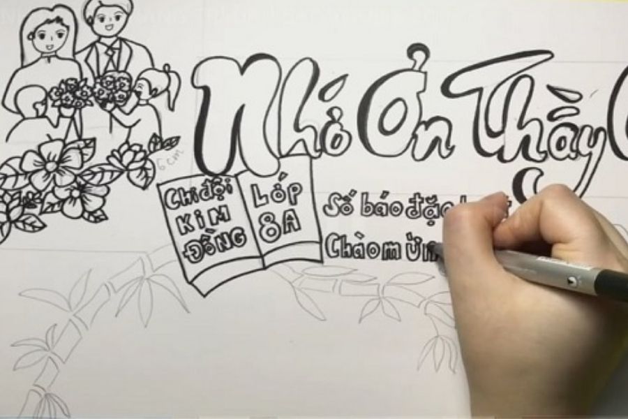 Nhịp điệu và sắc màu của chữ | Trang Trí Chữ - Đoàn kết | Sắc màu của chữ |  Vẽ đầu báo tường| KCart3 - YouTube