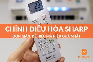 điều khiển điều hòa sharp