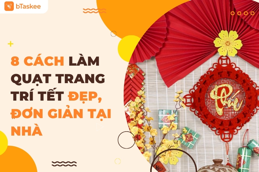 làm quạt trang trí tết