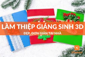 cách làm thiệp giáng sinh 3d