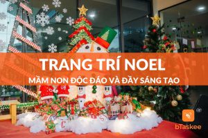 trang trí noel mầm non