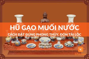 Cách đặt hũ gạo muối nước trên bàn thờ