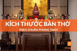 kích thước bàn thờ chuẩn phong thủy theo lỗ ban