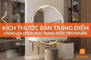 kích thước bàn trang điểm đẹp chuẩn