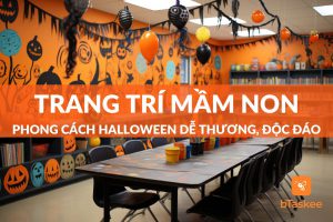 trang trí halloween mầm non