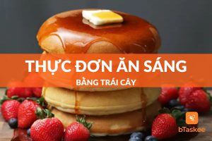 thực đơn ăn sáng bằng trái cây