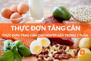 thực đơn tăng cân khoa học và hiệu quả