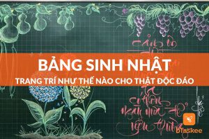 trang trí bảng sinh nhật