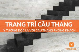 trang trí cầu thang phòng khách đẹp