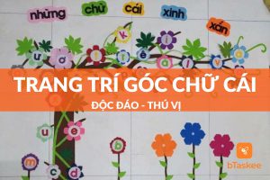 Trang trí góc chữ cái mầm non