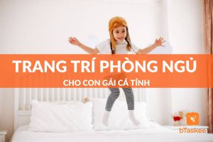 trang trí phòng ngủ cho con gái cá tính