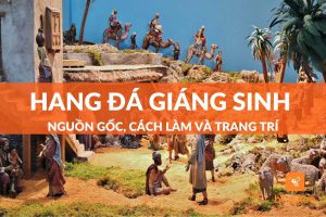 trang trí hang đá giáng sinh