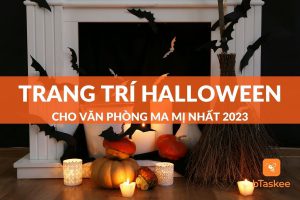 trang trí halloween cho văn phòng