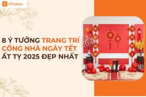 trang trí cổng nhà ngày tết