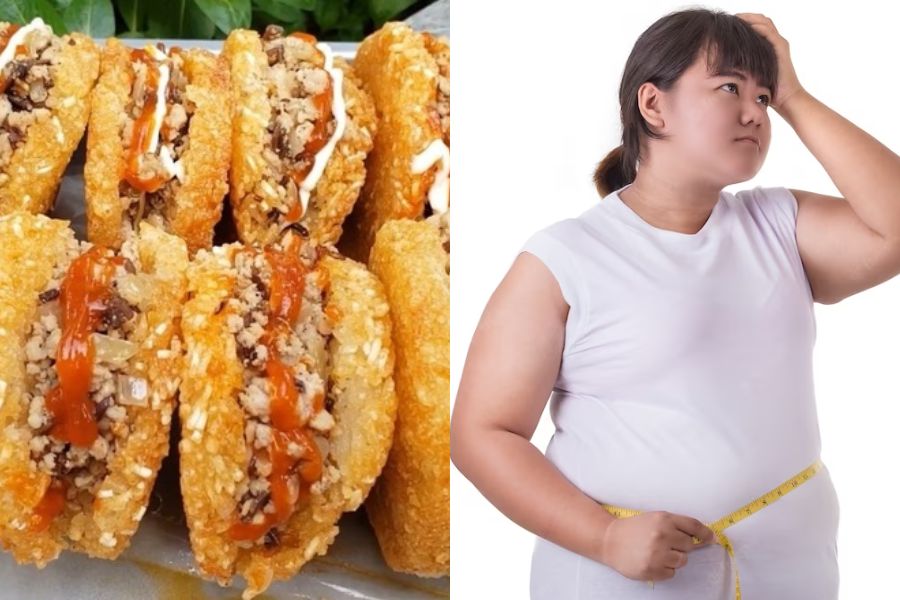 Ăn nhiều xôi có thể khiến bạn tăng cân mất kiểm soát.
