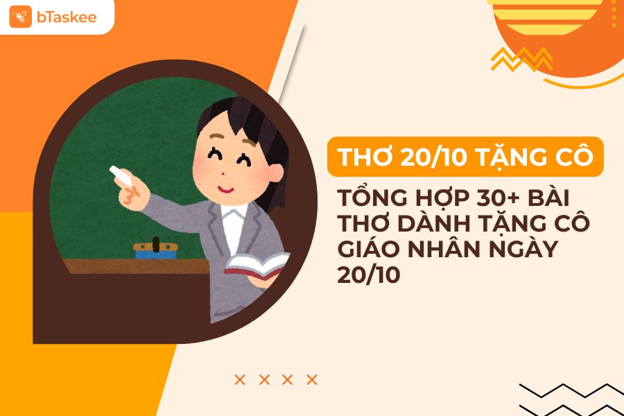 Top 30+ Bài Thơ 20 10 Tặng Cô Giáo Cực Hay Và Ấn Tượng