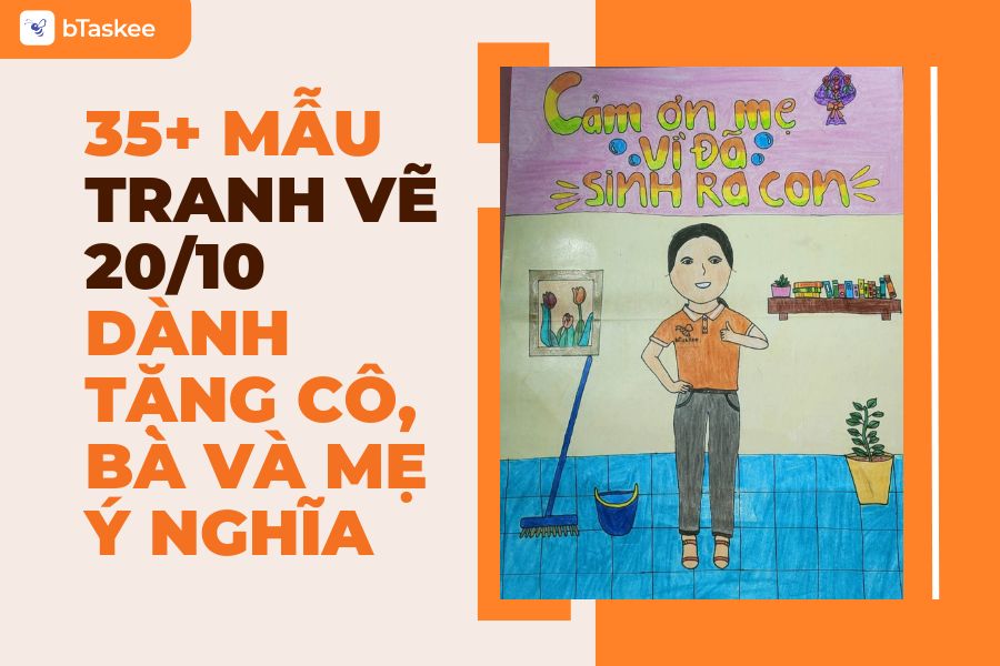 35+ Mẫu Tranh Vẽ 20/10 Dành Tặng Cô, Bà Và Mẹ Ý Nghĩa