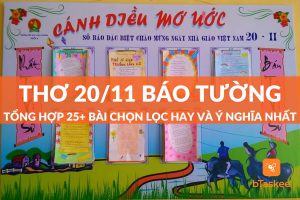 thơ 20 11 báo tường