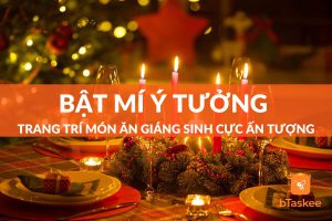 trang trí món ăn giáng sinh