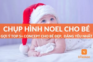 chụp hình noel cho bé