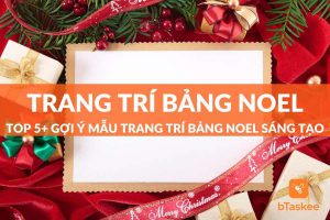 trang trí bảng Noel