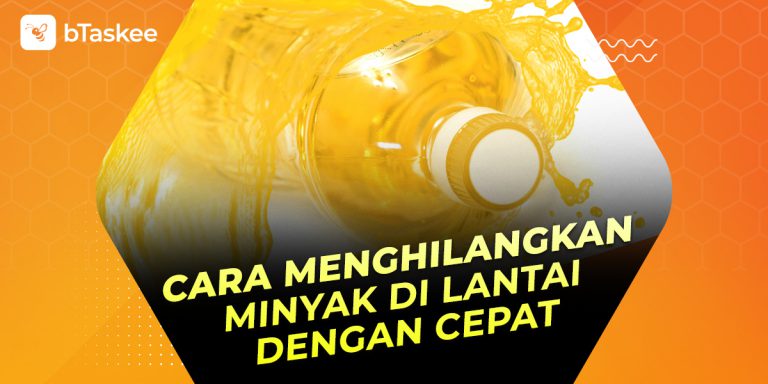 Cara menghilangkan minyak di lantai