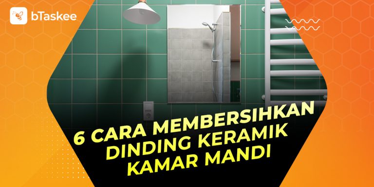 Cara membersihkan dinding keramik kamar mandi.