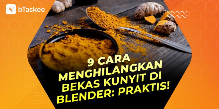 Cara menghilangkan bekas kunyit di blender.