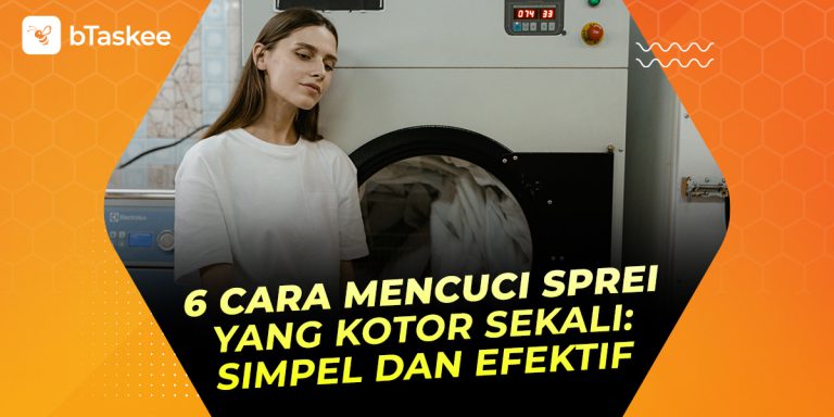 Cara mencuci sprei yang kotor sekali.