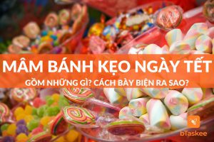 mâm bánh kẹo ngày tết