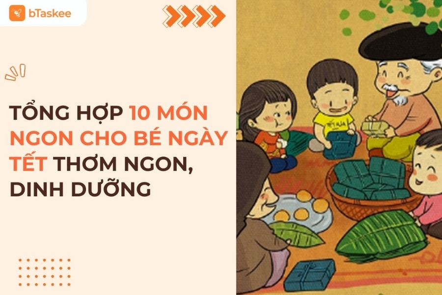 món ăn cho bé ngày tết