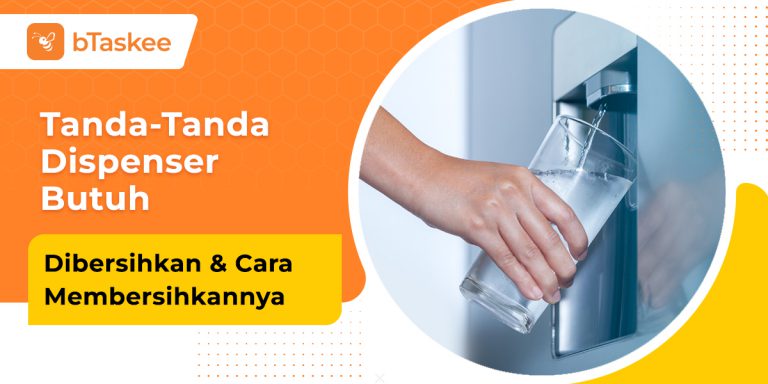 cara membersihkan dispenser