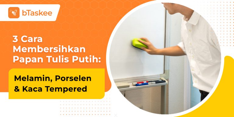 cara membersihkan papan tulis putih