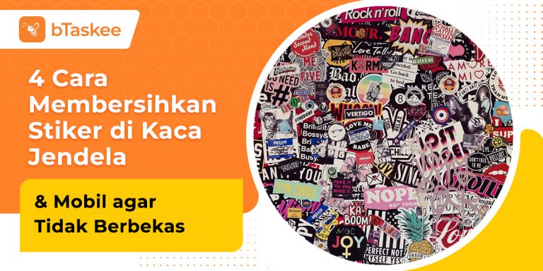 cara membersihkan stiker di kaca