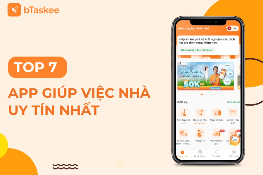 Top 7 App Giúp Việc Nhà, Tìm Người Dọn Nhà Uy Tín Nhất