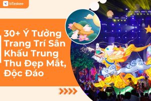 trang trí sân khấu trung thu