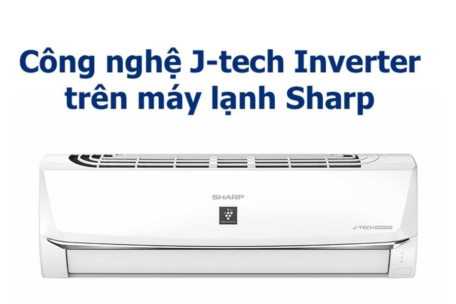 Máy lạnh Sharp có trang bị công nghệ chuyển đổi tần số J-Tech giúp tiết kiệm điện