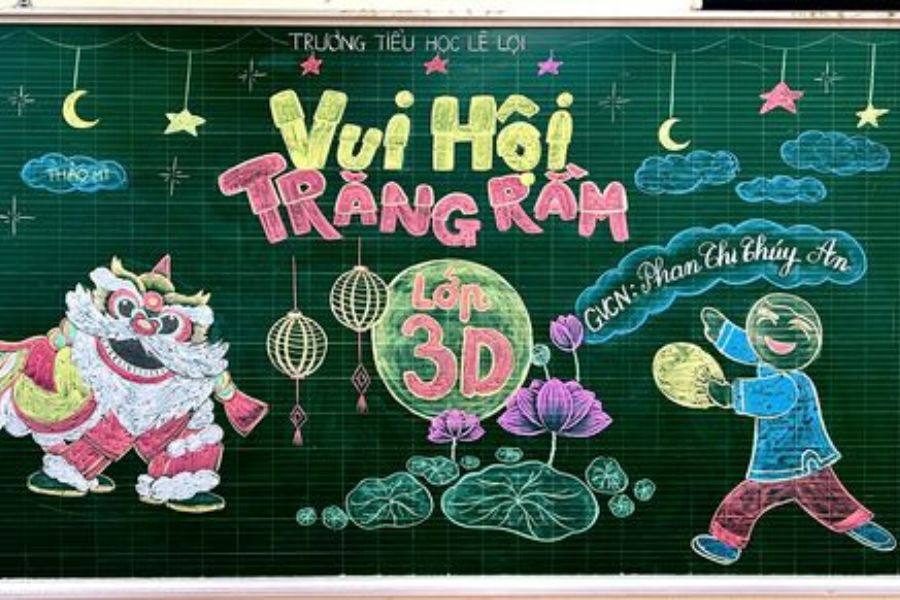 Vui hội Trăng Rằm cùng Chú Cuội. (Ảnh: Sưu tầm)