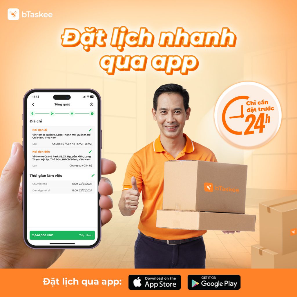 Đặt lịch qua app dễ dàng, nhanh chóng.