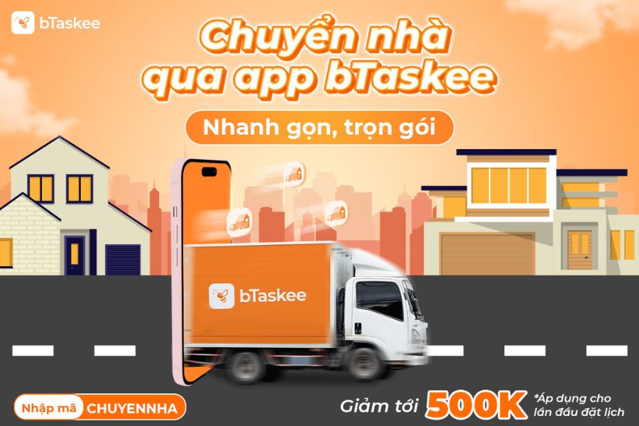 Dịch vụ chuyển nhà trọn gói tại Hóc Môn của bTaskee.