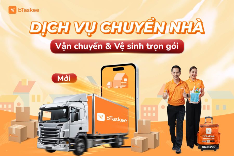 Thông qua app vận chuyển, Khách hàng có thể chọn loại hình dịch vụ chuyển nhà phù hợp.