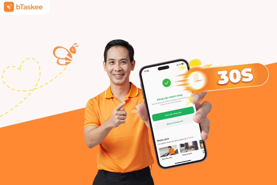 Đặt lịch chuyển nhà trọn gói huyện Mê Linh nhanh gọn trên app bTaskee.